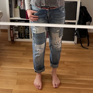 Jeans Desigual con patch Taglia 28