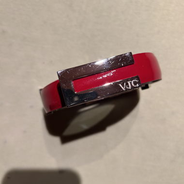 VJC Vintage Versace - Red Leather Belt