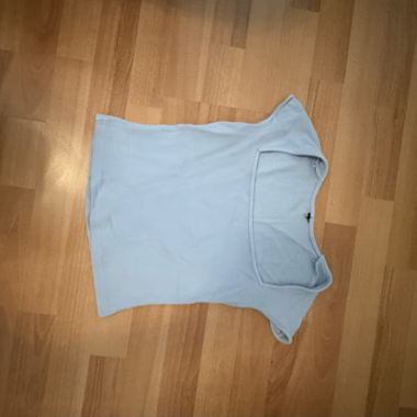 Top da donna azzurro chiaro