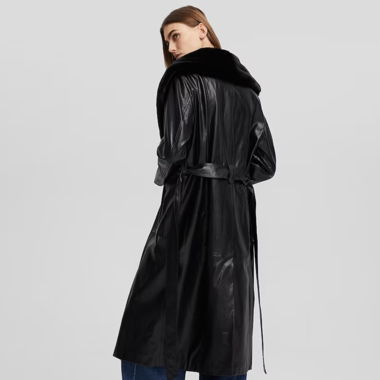 Bershka fake leather coat