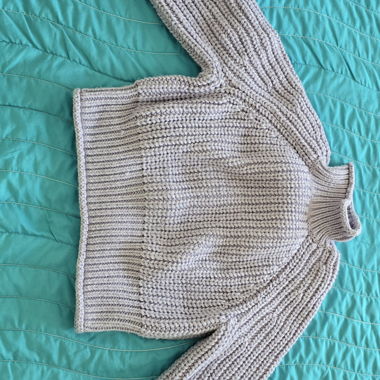 H&M Violetter Strickpullover