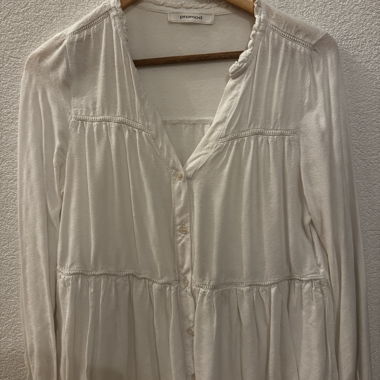 Blusa lunga écru Promod