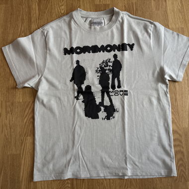 Graues T-Shirt More Money More Love