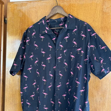 Chemise aux flamands roses