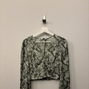 Green summer blouse
