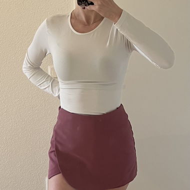 White long-sleeve bodysuit Stradivarius (S)