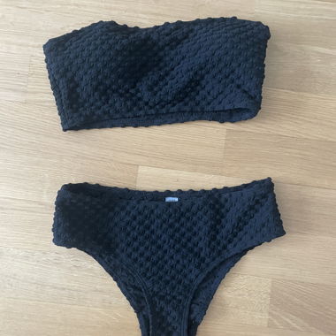Set bikini bandeau nero XS