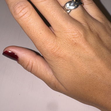 Bague en argent réglable