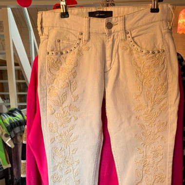 Isabel Marant low waist pants embroidered