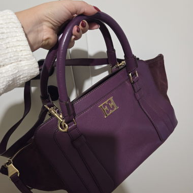 Sac Escada violet/prune cuir