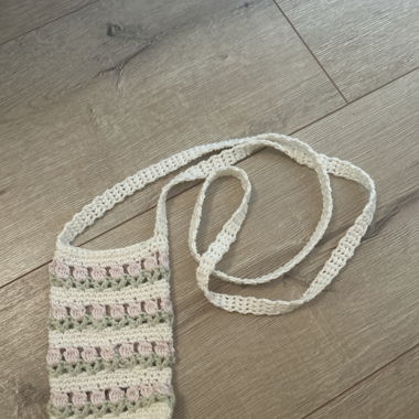 handmade crochet phone pouch!