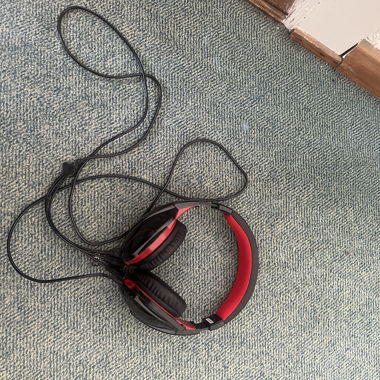 Black-Red Wired Headset