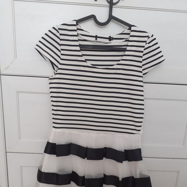 Striped coctail dress / Gestreiftes Cocktailkleid