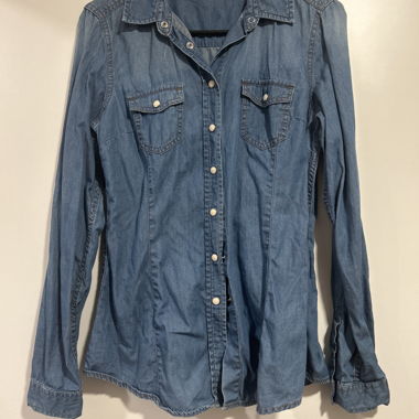 Chemise en jean bleue