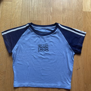 Blue Crop Top