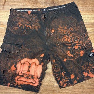 DC Cargo Shorts with Tie-Dye Pattern