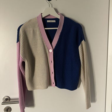 Cardigan in maglia multicolore