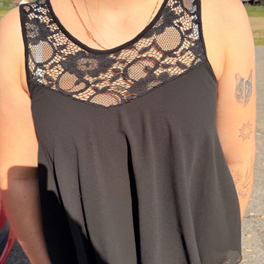 Black Lace Top