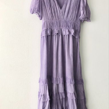 Midikleid aus LILA SEIDE Ulla Johnson M/L