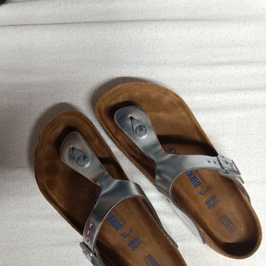 Birkenstock silber, Grösse 38