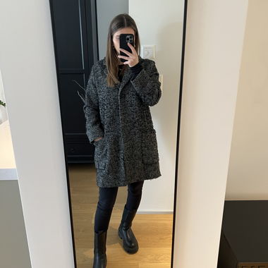 Opus Wollmantel grau