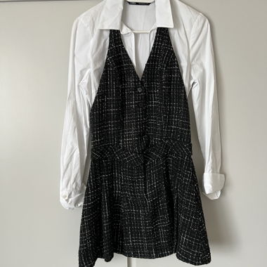 Robe ZARA avec chemise intégrée, taille S