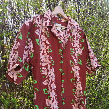 Hawaii Hemd bordeaux