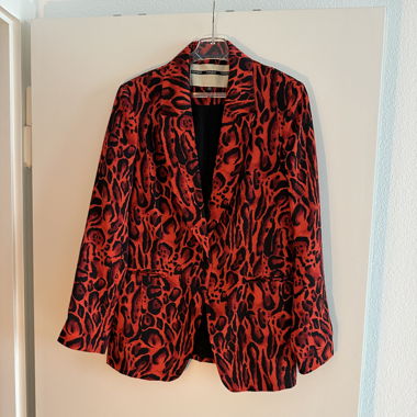 Topshop Blazer mit Leopardenmuster