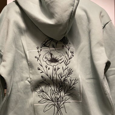 Hoodie mit Rückendruck