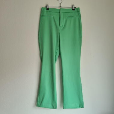 Sinsay Flare Leg Trousers Green