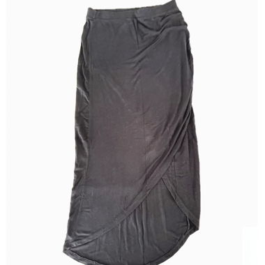 Black Zebra Maxi Skirt