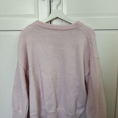 Maglione in maglia rosa
