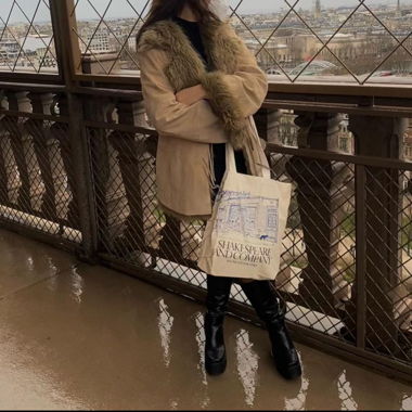 black platform boots