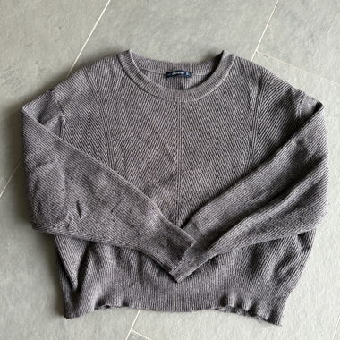 grey knitted jumper Zara