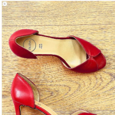 rote Sandale, aus Leder,italienische Schuhe Clizia