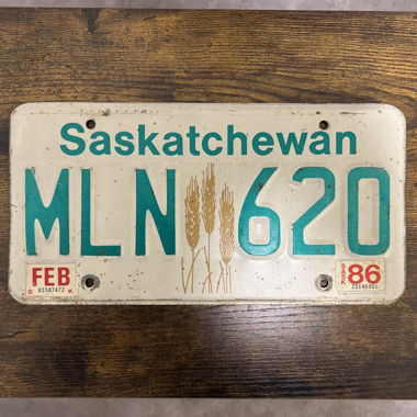 Autoschild, Saskatchewan MLN 620 - Kanada
