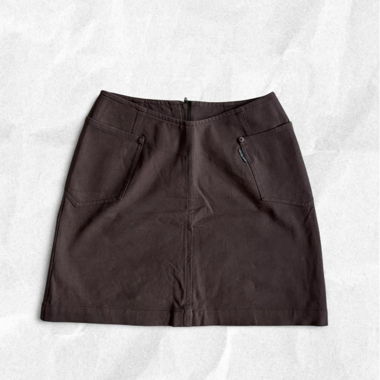 Brauner Minirock