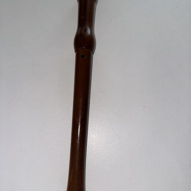 Wooden flute with mouthpiece