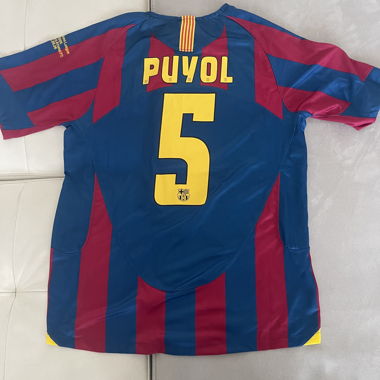 Puyol FC Barcelona UcL Final 2005 Trikot Gr. M