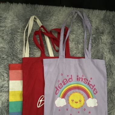 verschiedene Totebags