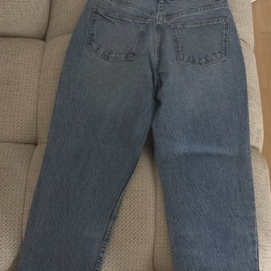 Jean droit bleu