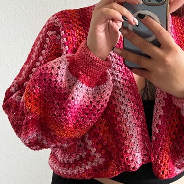 Cardigan fait main (crochet) 