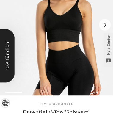 Teveo Essential V-Top "Schwarz"