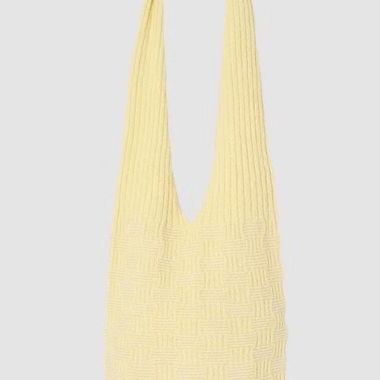 Borsa a tracolla in maglia gialla RUS