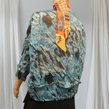 Luxury pleated cardigan