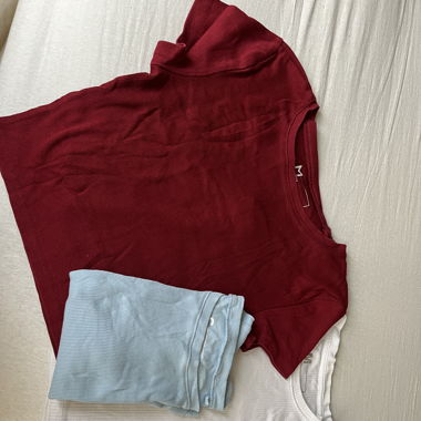 Trio Crop Top T-shirts 