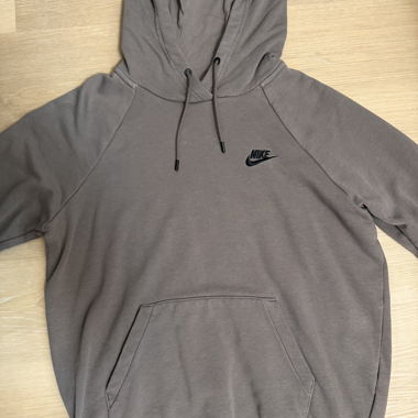 Felpa Nike marrone con cappuccio