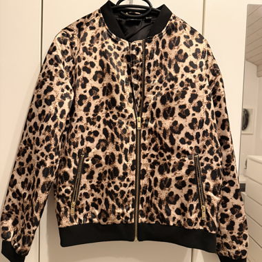 Veste bomber léopard