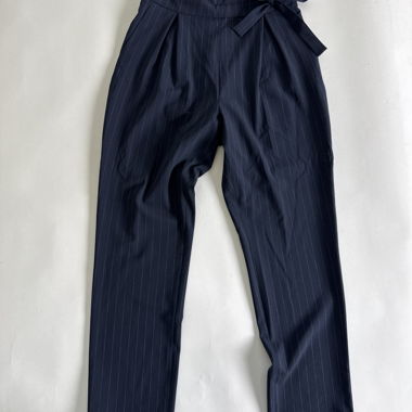 Pantalon à pinces bleu marine