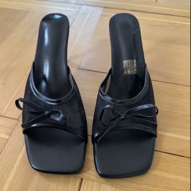 Décolleté kitten heels neri Gr. 41 scarpe estive